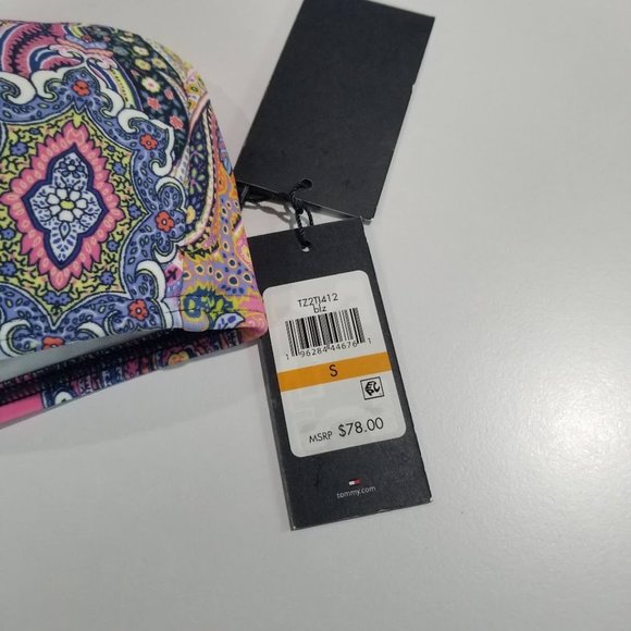 Tommy Hilfiger Paisley-Print Bandeau Bikini Top Size Small - Picture 9 of 9